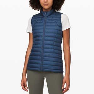 Lululemon Pack It Down 700-Fill Vest Blue Puffer Sz 6